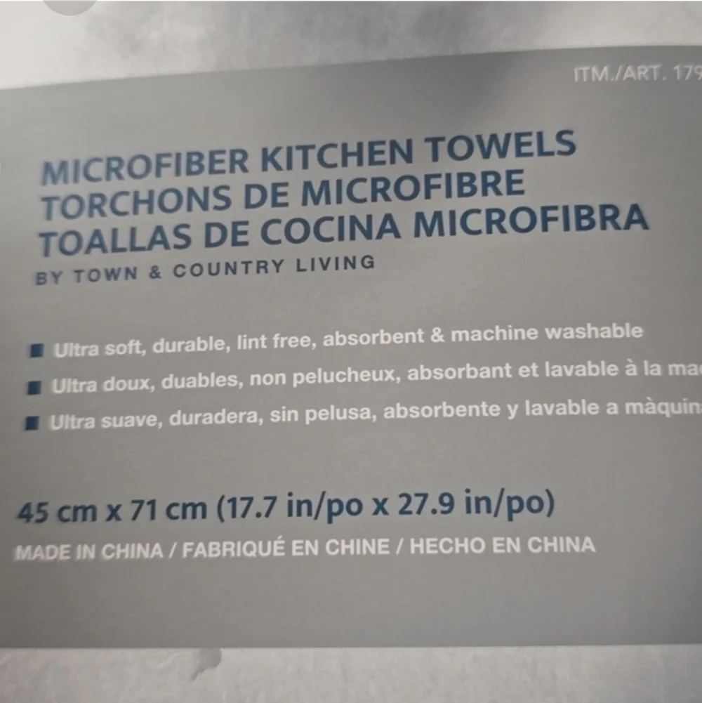 Brand New Town And Country Microfiber Kitchen Towels 8 pack, Floral